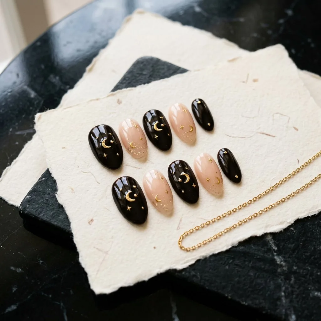After Dark celestial press-on nail set